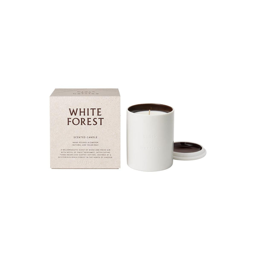 White Forest Scented Candle